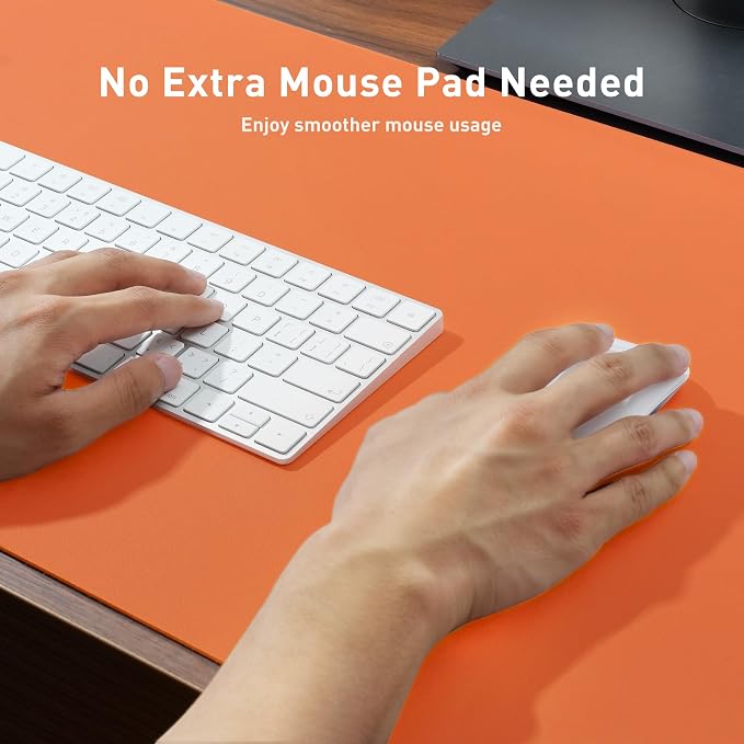 Aothia Leather Desk Pad Protector, Office Desk Mat, Large Mouse Pad, Non-Slip - Image 4