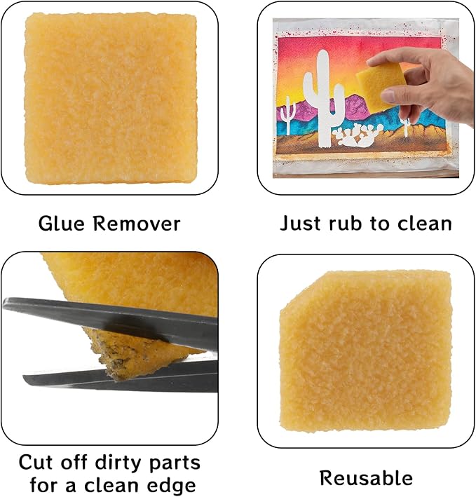 WHTCHSU 12 Pcs Glue and Residue Eraser Rubber Cement Cleaner - Image 4
