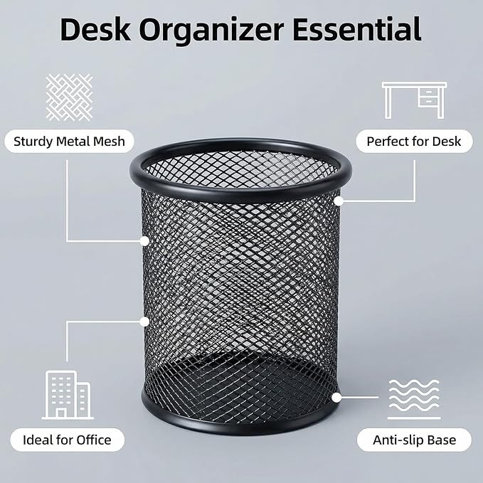 Pen Holder Mesh Pencil Holder Metal Pen Holder Pencil Holder - Image 8
