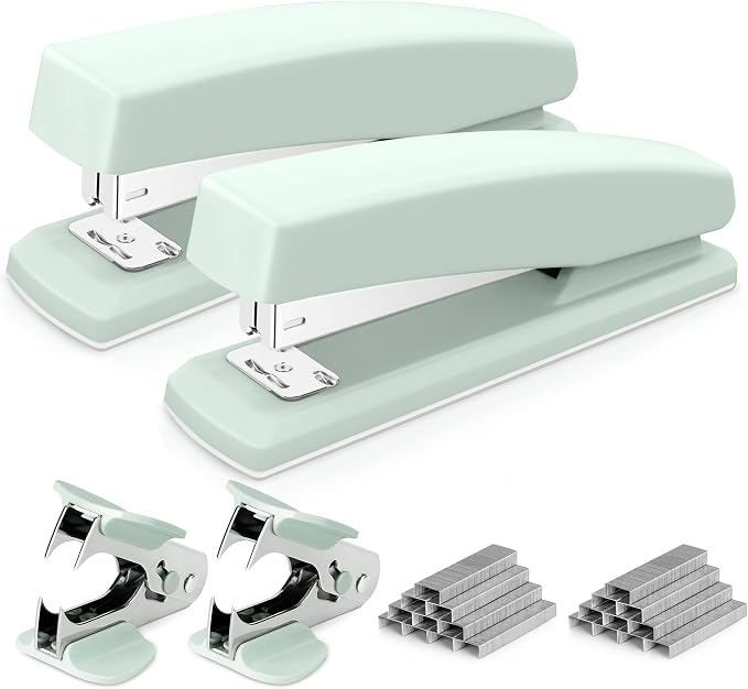 Deli Stapler, Desktop Stapler, 2 Pack, Office Staplers, 25 Sheet Capacity by delioffice