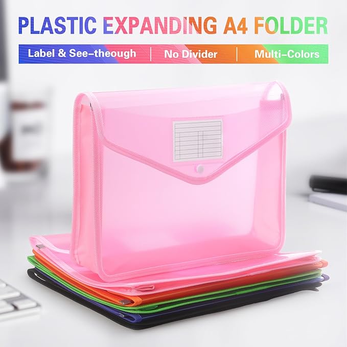Plastic Expanding File Folder, Transparent envelopes - Image 3