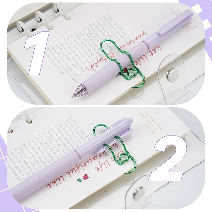 Paper Clip Pen Holder, Oversized Metal Paperclip - Image 4