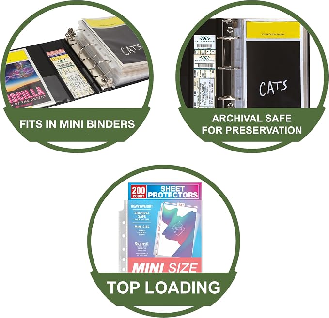 Samsill Mini Sheet Protectors, 5.5 x 8.5 Inch Page Protectors - Image 3