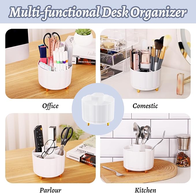 360 Rotating Pencil Pen Holder for Desk, Cute Office Supplies, Desk Accessories - Image 6
