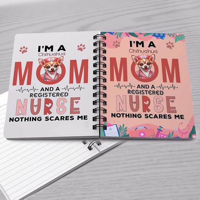 Ninety3POD I'm a Chihuahua Mom and a Registered Nurse Nothing Scares Me Spiral - Image 4