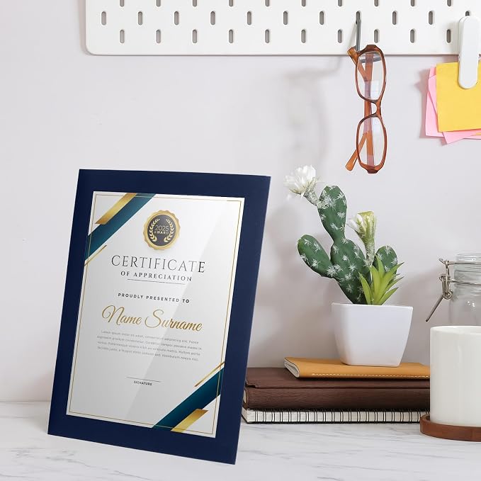 Tatuo 50 Pcs 8.5 x 11 Paper Picture Certificate Frames Horizontal Paper Award - Image 6