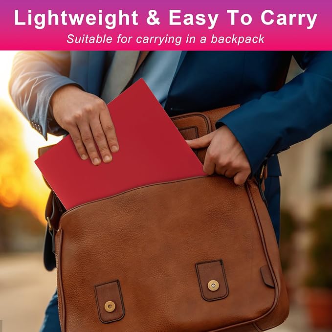 Aegero Plastic Folders with Pockets, Durable Heavy Duty File Folders with - Image 7