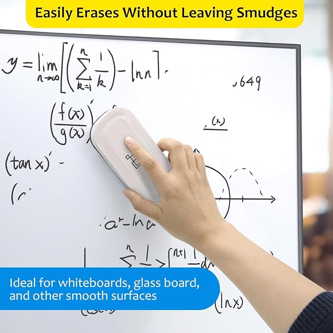 Maxtek Magnetic Dry Erase Eraser, 2 Pack, - Image 4