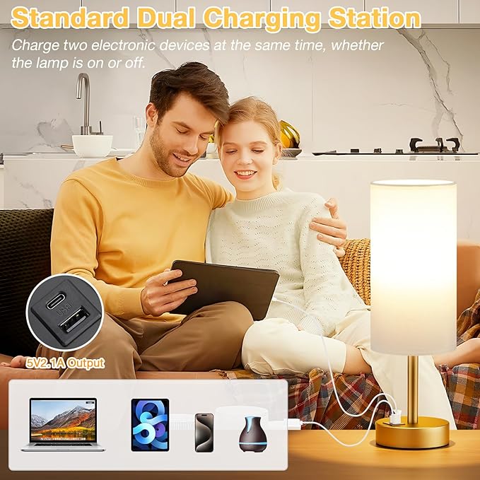 Dicoool Small Touch Bedside Lamp - Image 4