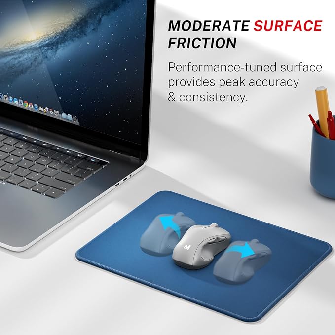 MROCO Essential Office & Gaming Mouse Pad, 8.5 x 11 Inch, Functional Pattern - Image 2