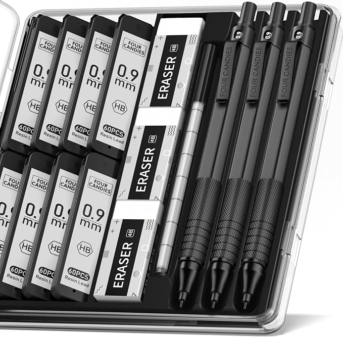 Four Candies 0.9mm Mechanical Pencil Set by FourCandies