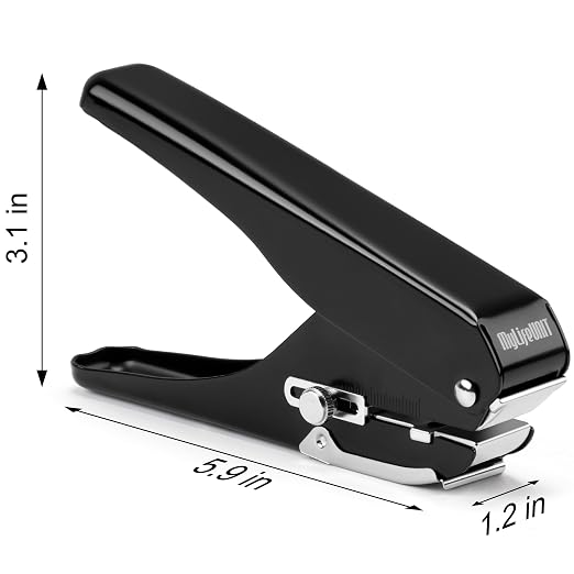 MyLifeUNIT 2-Pack Badge Hole Punch, Slot Puncher - Image 2