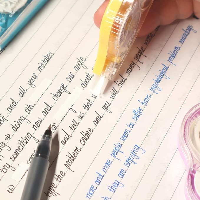 5 Pcs 39.4 Ft Colorful Correction Tape, Teacher Supplies, Office and Home - Image 5