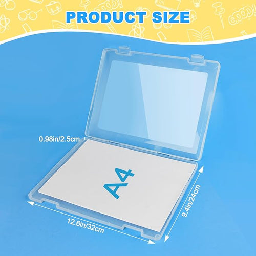 1 Pack A4 File Box Paper Organizers Holder, Transparent Document Paper Project - Image 2