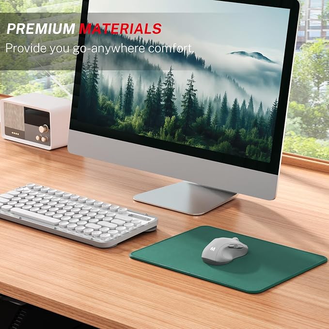 MROCO Essential Office & Gaming Mouse Pad, 8.5 x 11 Inch, Forest Green | - Image 6