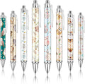 Ireer 8 Pcs Ballpoint Pens for Women 1.00 mm Cute Black Ink Fancy Pens Fine by Ireer