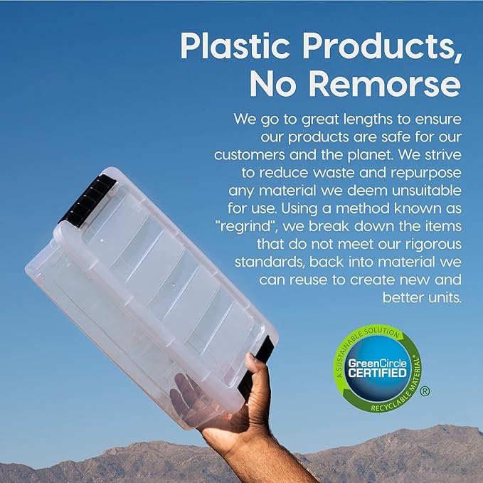 IRIS USA 32 QT Plastic Storage Box - Image 4