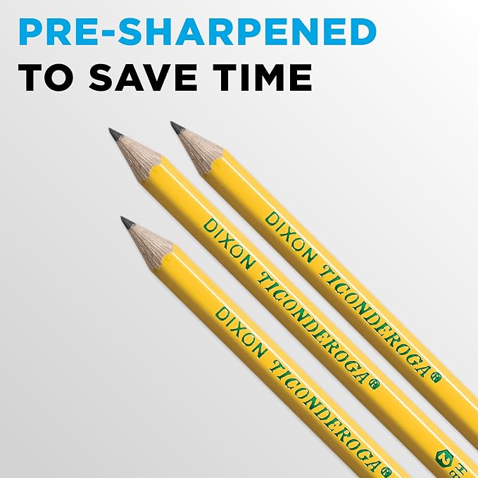 Ticonderoga Wood-Cased Pencils, Pre-Sharpened, 2 HB Soft - Image 6