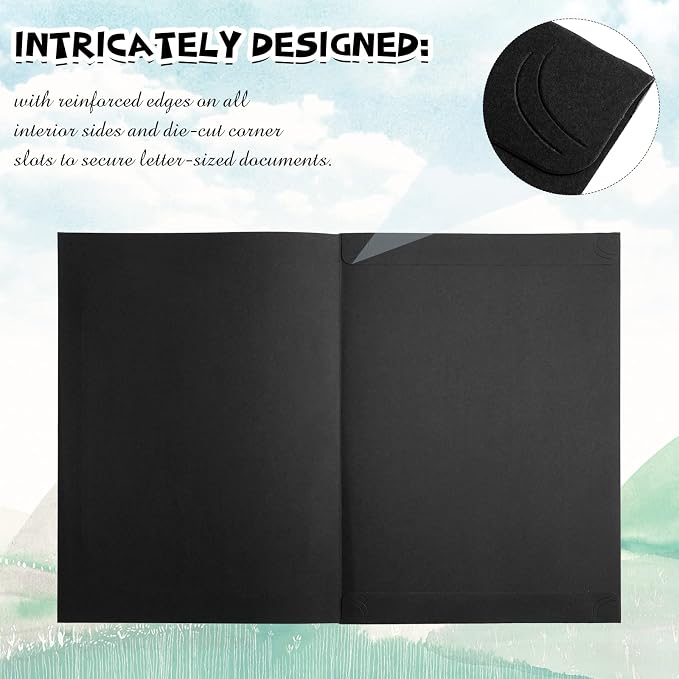 Fainne 200 Pcs 8.5 x 11 Certificate Holders Diploma Holders Document Covers - Image 5