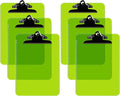 Pack of 6 Plastic Clipboards by DAVISGROUP