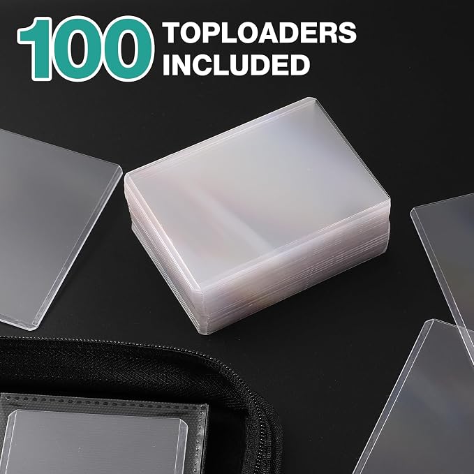 Toploader Binder, Holds 360 Toploaders, 100 Toploaders INCLUDED, 9-Pocket PU - Image 6