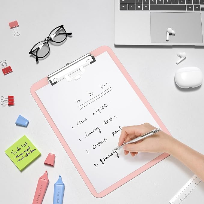Hongri Plastic Clipboard with Pen Holder, Nurses and Women, Low Profile Clip - Image 7