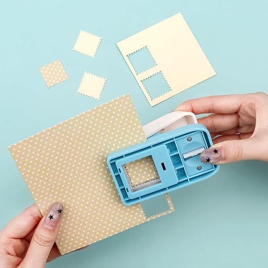 2 Pcs Stamp Punch, 1.5X1.25 Inch Large Rectangle Stamp Punches & 1 Inch Square - Image 7