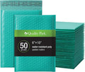 Quality Park Bubble Mailers, 6 x 9 Inch, Teal Poly Mailers, Padded Envelopes by Quality+Park