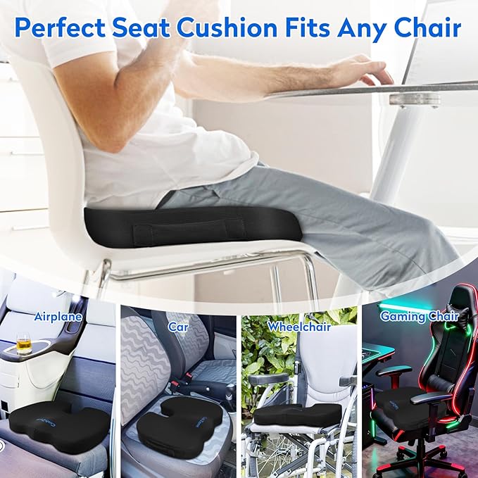 XXLSeat Cushion Office Car Seat Cushion, Memory Foam Cushion - Image 5