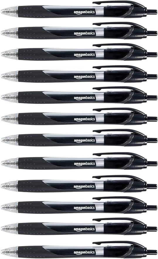 Amazon Basics Retractable Gel Ink Pens by AmazonBasics