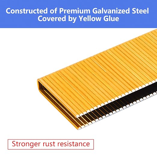 18 Gauge 1/4" Narrow Crown Staples 5/8" Leg Galvanized 800 Pack - Image 4