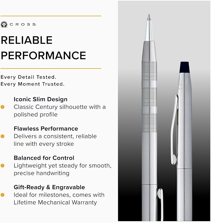 Cross Classic Century Diamond Cut Satin Ball-Point Pen - Image 5