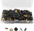 Piutouyar 300Pcs Black Decorative Flat Push Pin, Plastic Roundness Head by Piutouyar