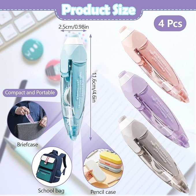 Retractable Correction Tape Replacement Inserts, Replaceable, Retractable - Image 2