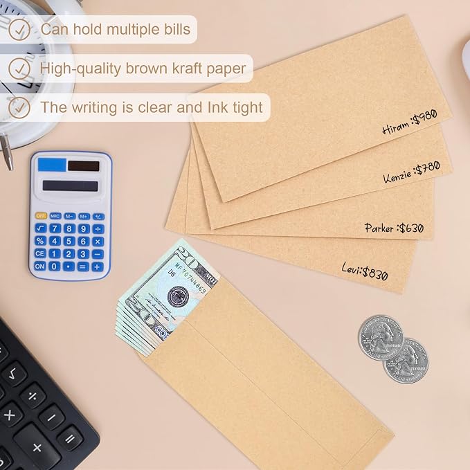 Joyberg 120 PCS Money Envelopes - Image 5