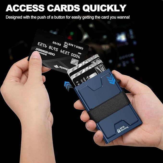 SEMORID Slim Aluminum Card Holder Wallet - Image 2