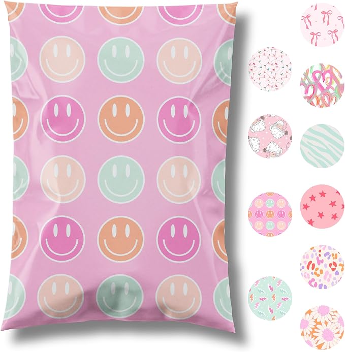 Pretty Package Store 6x9 Designer Poly Mailer 100 Pack Heavy Duty Waterproof by PrettyPackageStore