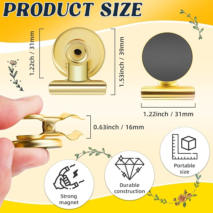 Grtard 6 Pack Magnetic Clips Heavy Duty, Magnet Clips - Image 2