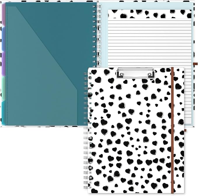 Hongri Clipboard Folio with Refillable Lined Notepad, 8.5 x 11 Folders with by Hongri