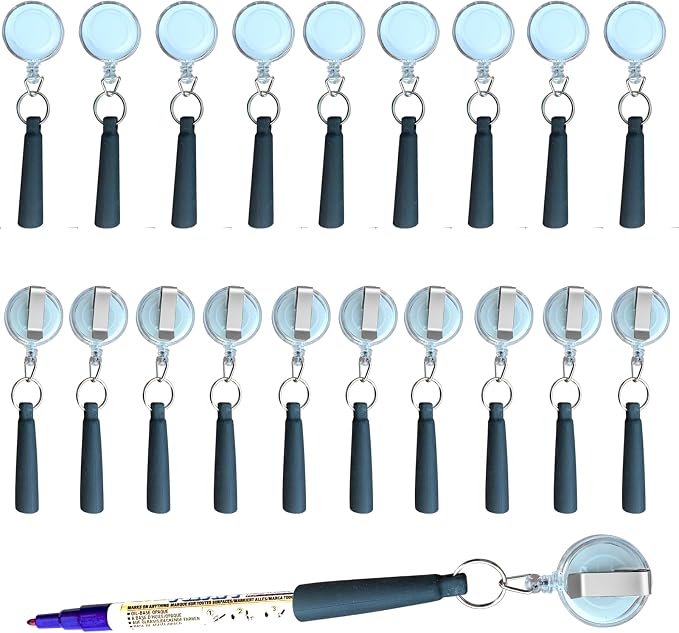 Duty Retractable Pull Pen Holder -Thick Nylon Cable- Ideal by Buynow
