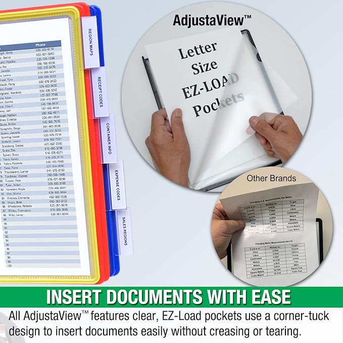 Ultimate Office AdjustaView 10-Pocket Desk Reference Organizer - Image 4