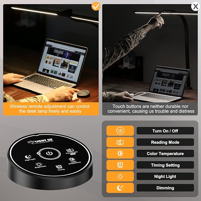 Pzloz Led Desk Lamp for Office Home - Image 7