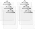 Plastic Transparent Clipboards Multi Pack Clipboard | Strong 12.5 x 9 Inch | by OfficeSolutionsDirect