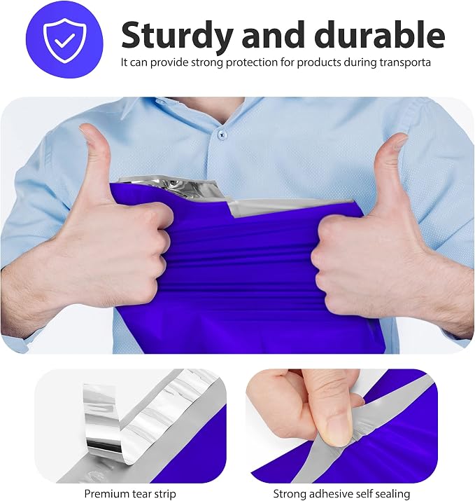 Fuxury 500 Pcs Poly Mailers 14.5x19 Inch, Bulk Shipping Bags - Image 6