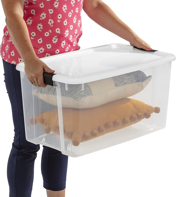 Sterilite 8-Pack 70 Quart Ultra Latch Box, and Closet - Image 9