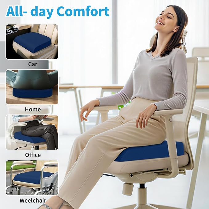 TranquilRelax Large Seat Cushion, Memory Foam Cushion - Image 4