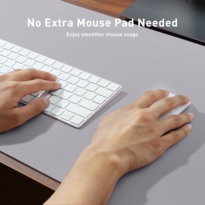 Aothia Faux Leather Desk Mat – Large Mouse Pad, Non-Slip PU Leather Blotter - Image 4