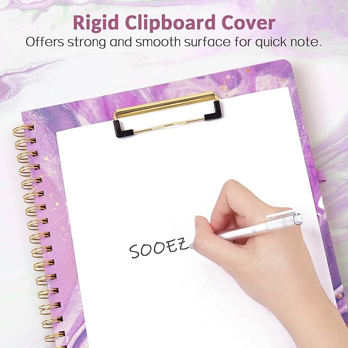 Sooez Clipboard Folio with Refillable Notepad, Folder with 10 Storage Pockets - Image 4