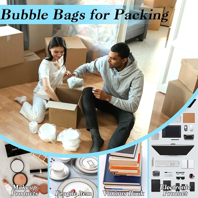 50 Pcs Bubble Pouch Wraps, and Moving - Image 6