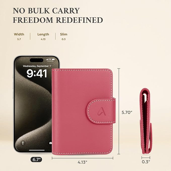 ALLIVE Rfid Passport Holder for Travel Women, Rfid Passport Cover Wallet - Image 5